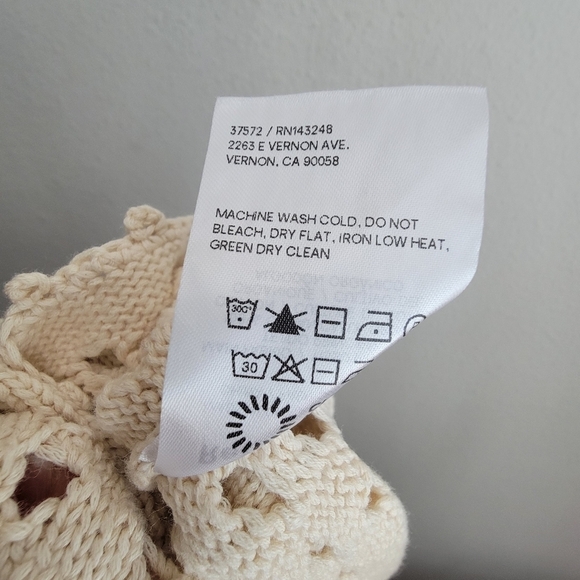 Reformation Carter Novelty Knit Skirt in Horchata size S NWT - Picture 11 of 11